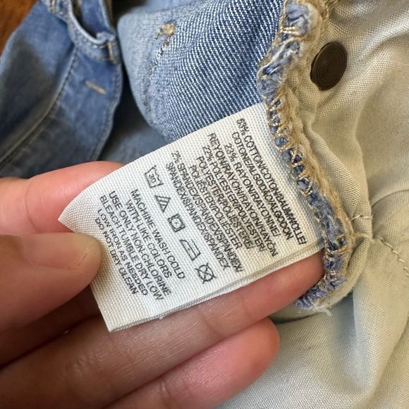 FREE PEOPLE Mid-Rise Distressed Skinny Jeans #61855-16515125 Blue - Picture 8 of 12